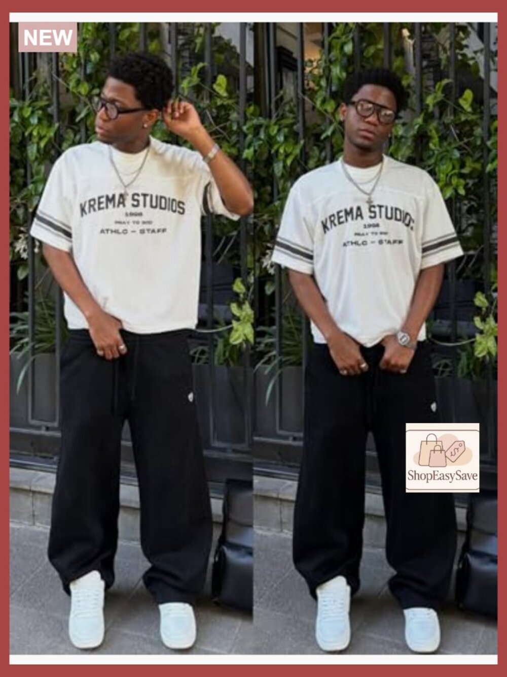 Wide Leg Sweatpants Baggy Arc Design Casual Lounge Pants with Pockets Y2K - Picture 2 of 7
